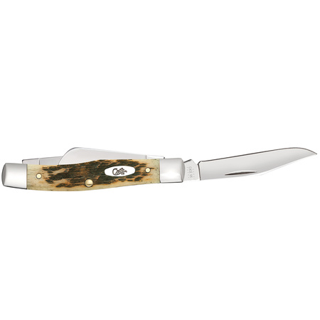 Case Cutlery Knife, Amber Bone Cv Medium Stockman 00079